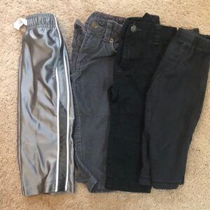 4 Toddler Boys Pants Size 12 Months
